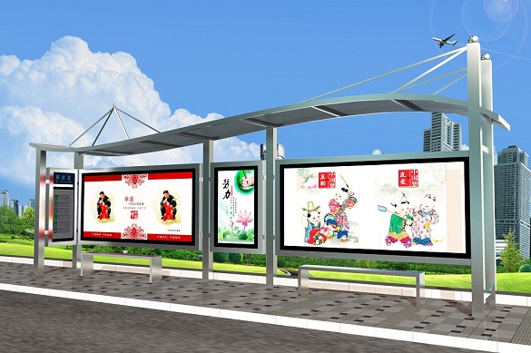 不銹鋼站臺燈箱
