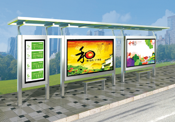不銹鋼候車亭燈箱
